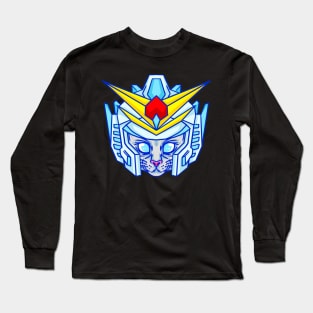 Japanese Robot Cat Long Sleeve T-Shirt